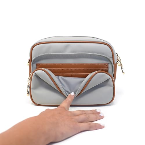 Womens Anti-Theft Water-Proof Travel Crossbody Bag with Women Nylon Jacquard Locking Clasps Strap4