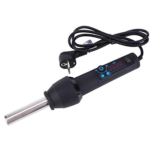 Pistola Ad Aria Calda, Kit di Pistola di Calore Portatile Digitale Strumenti di Saldatura a Pistola di Calore Elettronici Regolabili a Mano Per Hardware(EU)