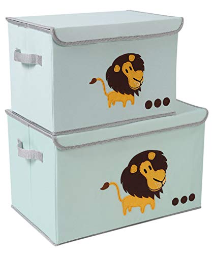 Toy Chest Kids Toy Cube Storage Box Large Decorative Storage Bin with Lid