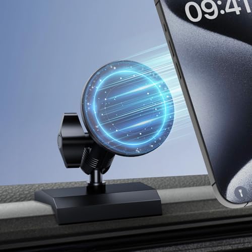 Dash Magentic Phone Holder for Toyota Tacoma 2016 2017 2018 2019 2020 2021 2022 2023, 3rd Gen Tacoma Dashboard Clip Cell Phone Cradles Adjustable Phone Stand Phone Mount Fit for All Smartphone