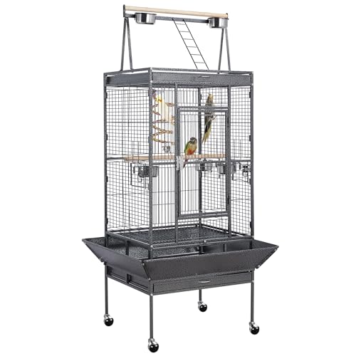 Yaheetech 69" Large Bird Cage, Rolling Parrot Cage for Parakeets Cockatiels