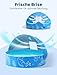Hikiddy Planschbecken mit Schatten:47 Zoll Pop-Up Splash Pool mit Schatten für Sommer Strand Garten (Blau, 47 Zoll)