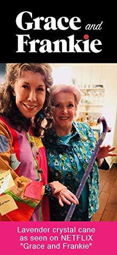 Miniatura 4 de Lavanda Ice - Bastón ligero de cristal con diamantes de imitación  Bastón de madera brillante de moda para el equilibrio