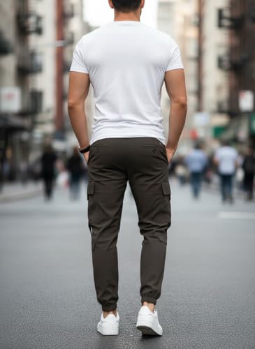 Image of Mack Jonney Men's Solid Joggers | Solid Design | Regular Fit | Casual & Athleisure Wear |Pack of 1-MMJ-79