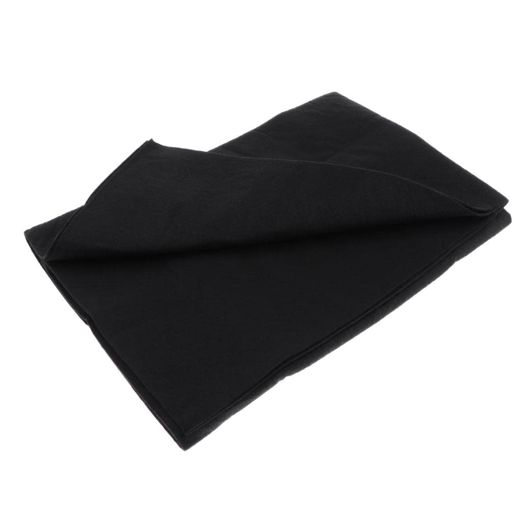 Baoblaze Wollfilzmatte Chinesische Malerei Filz Unterlage, Xuan Papier Tuch Rolle für Chinesische Kalligraphie, Schwarz