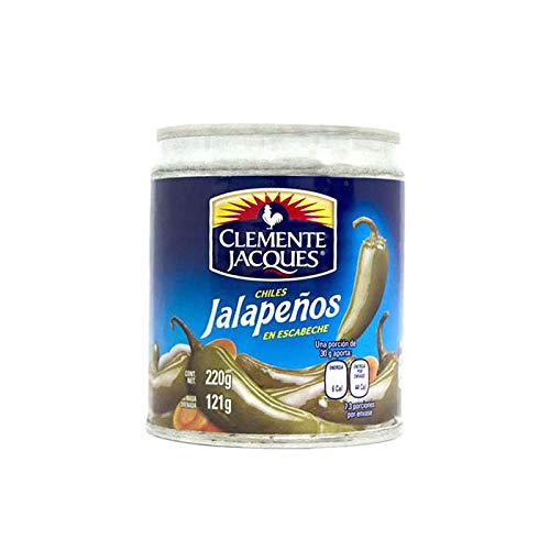 Chiles jalapeño enteros en lata 220g - pack de 2 unidades