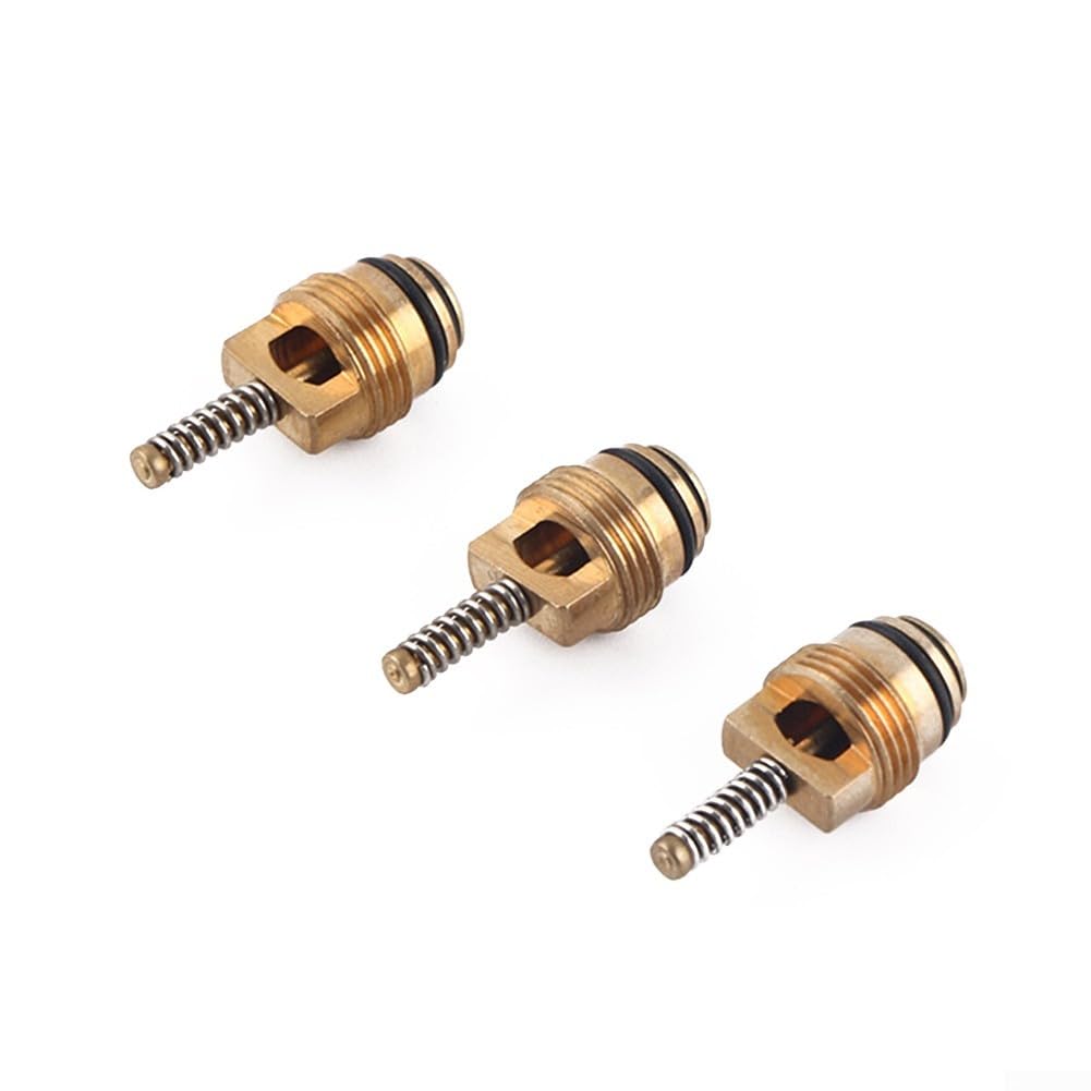 Oniissy Lot De 10 Raccords Valve Climatisation - Aiguilles Valve Réfrigération La Brass M10 - R1234YF R134A R12