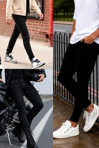 GINGTTO Men's Ripped Jeans Slim Fit Skinny Stretch Jeans Pants - Image 5