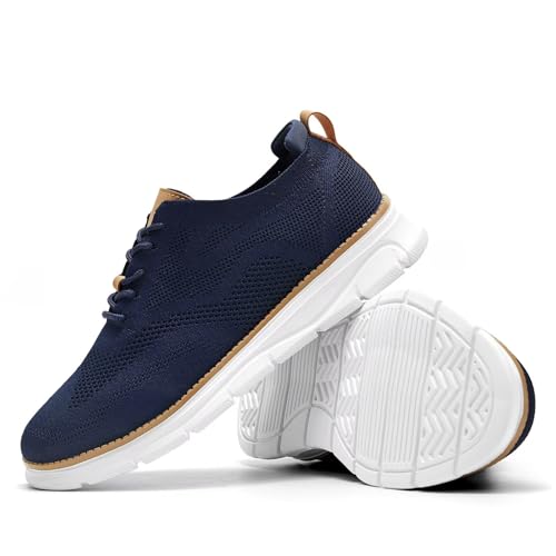 Image of Men's Oxfords Business Shoes Fashion Mesh Casual Dress Walking Sneakers Comfortable Lightweight Soft Sole