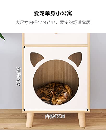 Nightstand-Mesa Lateral-pet House-Perch Cat-gato De Casa Com O Armazenamento-Mobília Do Gato-Sofá Me
