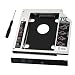 SATA Hard Drive Tray,Universal 9.5mm SATA to SATA 2nd SSD HDD Hard Drive Caddy Adapter Tray Enclosures for DELL HP LENOVO ThinkPad ACER Gateway ASUS SONY SAMSUNG MSI Laptop By Best shop 2016