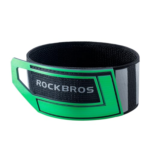 ROCKBROS Bicycle Ankle Leg Strap Cycling Trousers Strap Reflective Wrist Ankle Bind Bands for Jogging Running Gear
