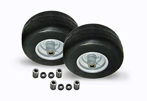 proven part 2 Pack 11x4x5 No Flat Tires for Ferris Front Tire Assembly 5100715 Includes Bearings Replaces 5021043 5101418X1