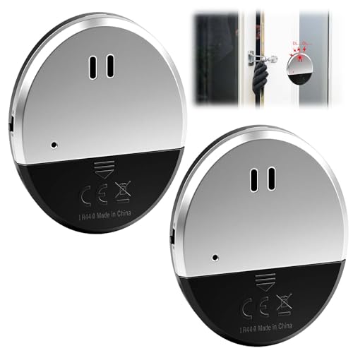 2 Pack Ultra Slim Vibration Alarm - 130dB Window Security Alarms