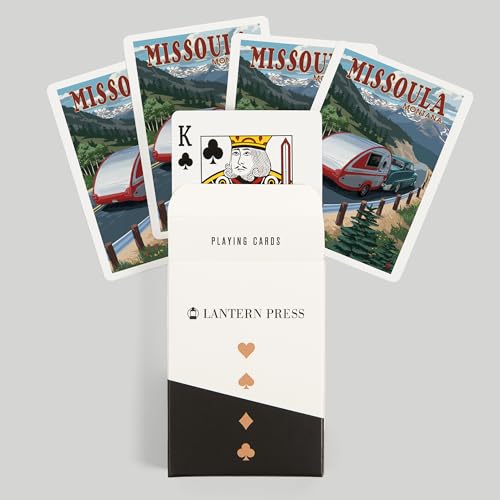 Lantern Press Baraja Poker Missoula Montana Retro miniatura 6