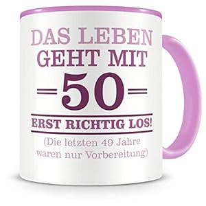Samunshi® Tasse mit Spruch witzige Geschenke zum 50 Geburtstag Mann Frau Oma Opa Geburtstag Geschenkideen zum 50…