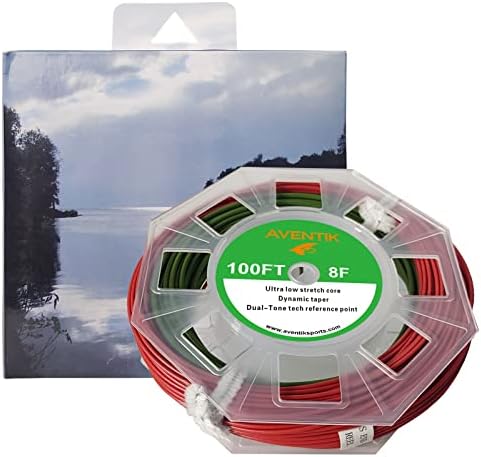 Aventik Saltwater Fishing Line Weight Forward Fly Fishing Line Floating Fly Line Big Flies LineII 33ft Aggressive Head Short Front Taper Longer Rear Taper Fishing Line (WF10F)