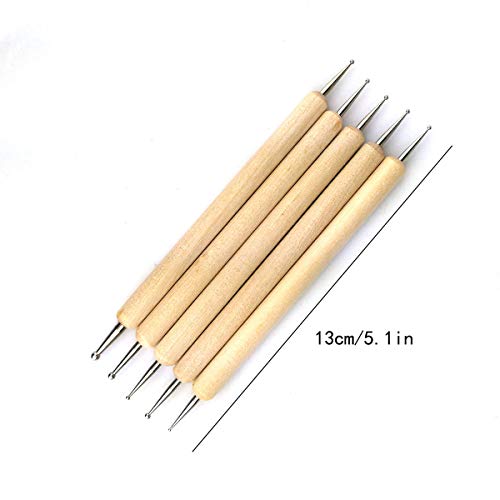 Hamineler 20Pcs Silicone Clay Sculpting Tool Clay Shaping Modeling Wipe Out Tools, Modeling Dotting Tool Pottery Clay Sculpture Carving Tools #TOP4