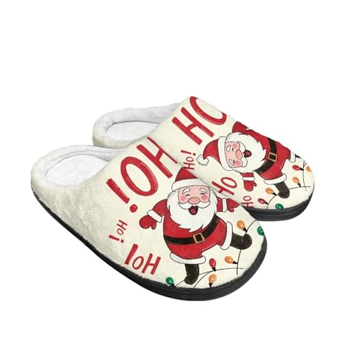 Pantoufles de Noël femme chaudes isolation thermique chambre taille 36