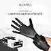 Imagen de HANSKA Guantes desechables de nitrilo negros