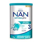 NAN 3 Fórmula en Polvo para Bebé Optimal Pro Alimento para Bebés a Base de Leche Puede Ayudar a Fortalecer el Sistema...