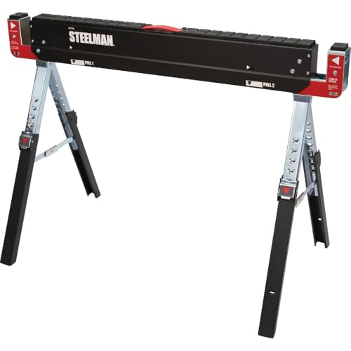 PROTOCOL Sawhorse, Work Table, 42-9/64 in., Steel