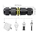 Junction Box Outdoor Underground Waterproof IP68 Electrical Cable Connector 2 Way Plug Wire Range 4 to 12mm 2 or 3 or 4-Pin External Cord Boxes 2 pcs