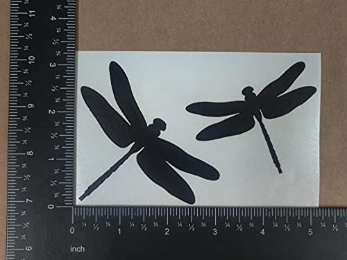 Image of Dragonfly Decals 4 Pack (Black, Large ~5 inch)