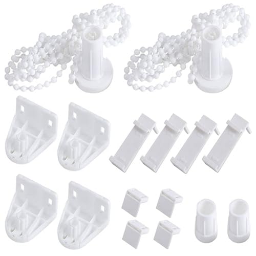 2 Set Rollo Halterung Fenster Ersatzteile Rollo Klemmfix 17mm Ohne Bohren Doppelrollo Rollo Klemmfix Klemmträger Halterung für Verdunkelungsrollo Seitenzugrollo