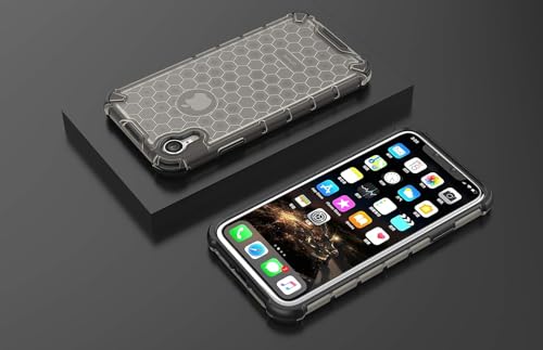 Image of Glasgow Back Case Cover for Apple iPhone XR Shockproof Military Grade Mobile Case Back Cover - Transparent