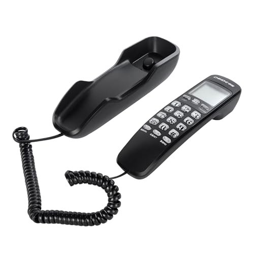 Ofcn OFCN456023 Wall-Mountable Basic Corded Telephone Black , No Ac Power Required thumb #1