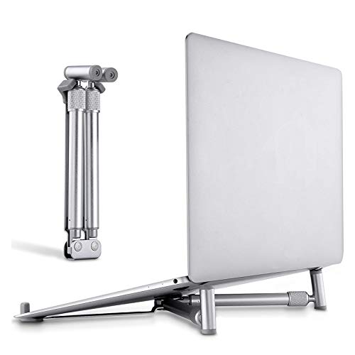 Laptop Stand, Aluminium-Einstellbarer Laptop Stand, Faltbarer Notebook Halter, Ergonomischer Computerkühlständer Für Notebook 14-17