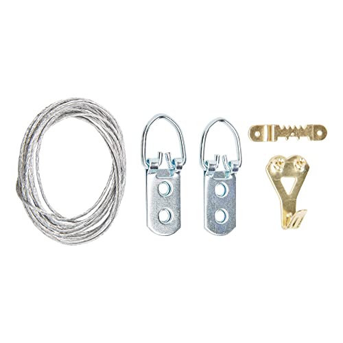 Image of National Hardware N260-400 Picture Hanging Kit, Brass