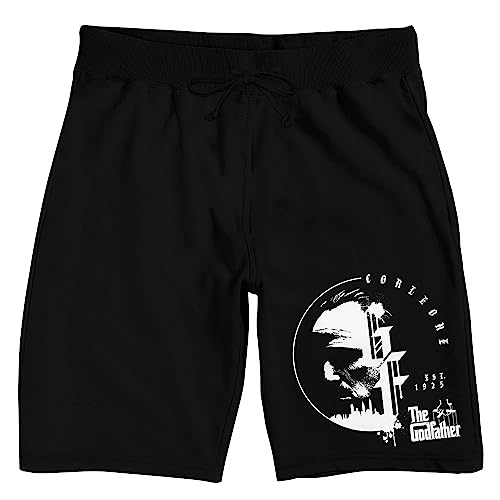 The Godfather Vito Corleone Icon Men's Black Sleep Pajama Shorts