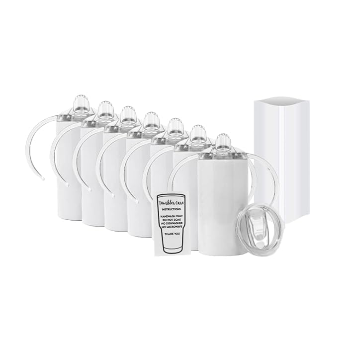 Buy SUBconscious Blanks 7 Pack 12 oz Sublimation White Straight Skinny