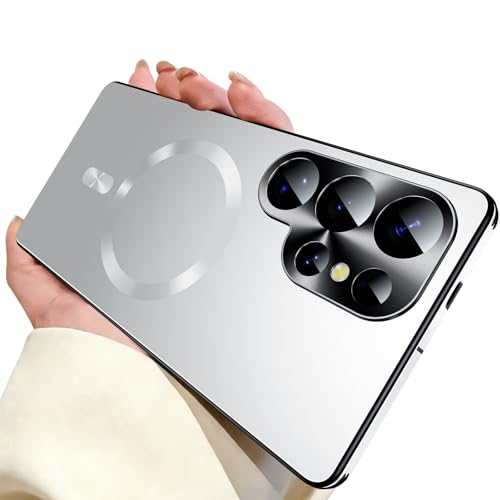 Image of for Samsung Galaxy S24 Ultra Case, Heavy-Duty Slim Design Compatible with MagSafe, Strong Magnetic Shockproof Protection for Screen & Camera Cover Case for Samsung S24 Ultra,White