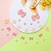 Resin Pink Bow Shoe Charms for Girls, 24Pcs Cute Flower Charms for Clog Sandals, Pearl Accessories for Women, DIY Shoe Decoration Charms for Party Favor