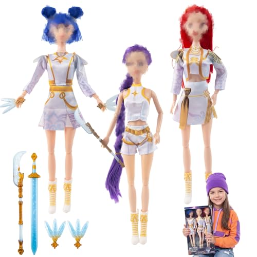 LMT Toyfigure5 Action Figuren Set Niedliche Cartoon Puppen Film Pop Singer Spielzeug Set bewegliche Gelenke Cartoon Deko für Party & Kinderzimmer Geburtstagsgeschenk für kleine Fans