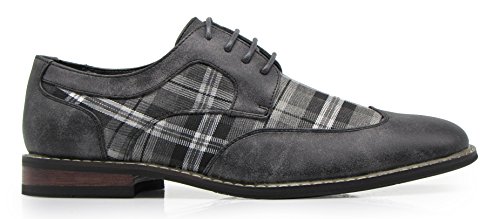 men's plaid oxford shoes