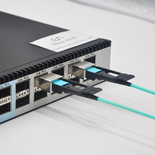 Image of 200G QSFP56 SR4 PAM4 Optical Transceiver Module,Compatible with Cisco QSFP-200G-SR4-S,200GBASE-SR4 850nm 100m MPO-12 APC OM3 /OM4 FEC