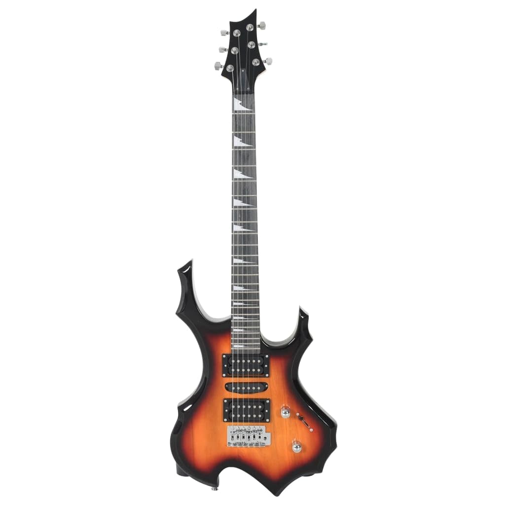 Generico Chitarra Elettrica Principianti e Custodia Marrone Nera 4/4 39",Marrone e Nero,3.79kg,70186