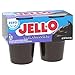 Jell-O Dark Chocolate Zero Sugar Ready-to-Eat Pudding Snack Cups, 4 ct Cups