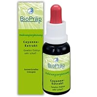 BioPräp Cayenne Extrakt mit 500.000 Scoville pro Tropfen | 20 ml | vegan | produziert in Deutschland | zertifizierte Produktion