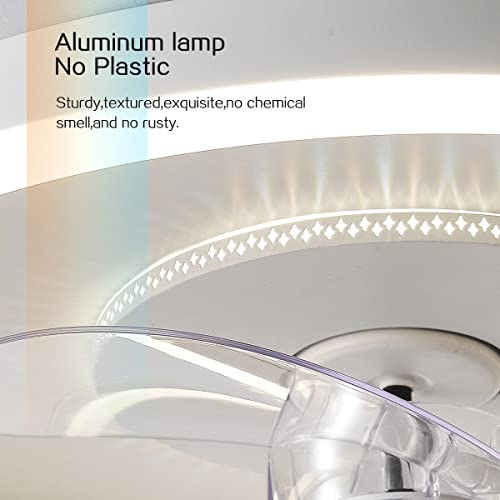 Ventilateur de plafond avec éclairage LED et télécommande pour salon - 7