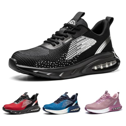 TQGOLD Scarpe Antinfortunistiche Uomo Donna Leggere Scarpe da Lavoro con Punta in Acciaio...