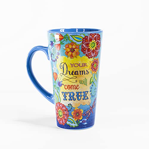 Divinity Boutique Inspirational Stoneware Mug, Dreams Come True, Multicolor 16 Ounce #TOP3