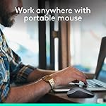 Logitech M185 Wireless Mouse, 2.4GHz with USB Mini Receiver, 12-Month Battery Life, 1000 DPI Optical Tracking, Ambidextrous PC/Mac/Laptop - Swift Grey - Image 3