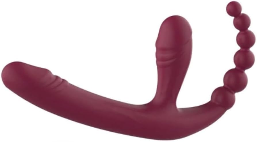 Silicone Strapless G-Spot and Anal Vibrating Dildo AC13576