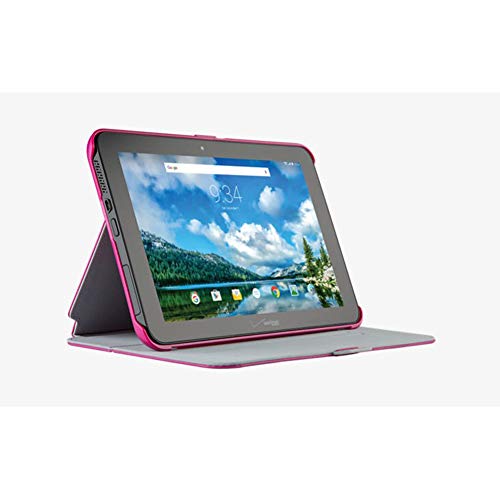 Speck Stylefolio Case For Verizon Ellipsis 10 - Fuchsia Pink / Nickel Grey #TOP1