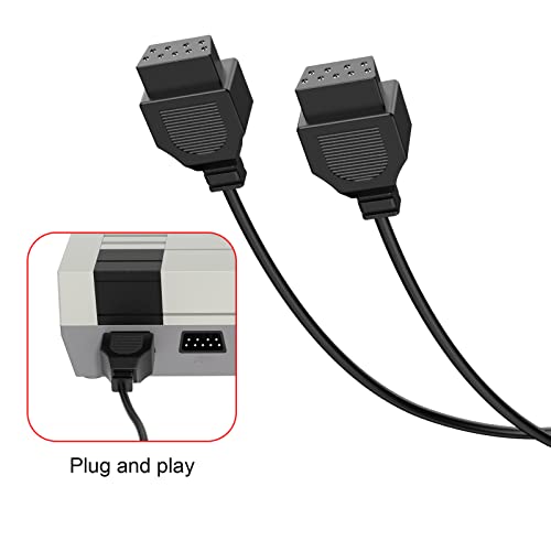 Jofong Classic Retro Controller, Suitable For Av 620, Hd 621 Hd 821 Classic Game Consoles Plug-And-Play Wired Video Gamepad-9 Pin Plug 2 Packs,620-621 Controller #TOP2